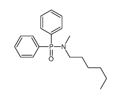 N-diphenylphosphoryl-N-methylhexan-1-amine结构式