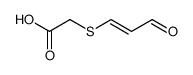 (trans-2-Formylvinylthio)-essigsaeure Structure