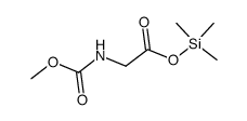 N-Methoxycarbonylglycin-trimethylsilylester结构式