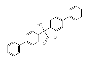 [1,1'-Biphenyl]-4-aceticacid, a-[1,1'-biphenyl]-4-yl-a-hydroxy-结构式