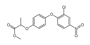 methyl 2-[4-(2-chloro-4-nitrophenoxy)phenoxy]propanoate结构式