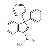 1H-Indene,3-(1-bromoethyl)-1,1-diphenyl- structure