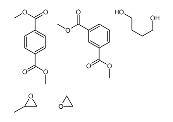 1,3-苯二甲酸二甲酯与1,4-丁二醇、1,4-苯二甲酸二甲酯、甲基环氧乙烷和环氧乙烷的聚合物结构式
