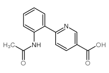 6-(4-氰基苯基)-3-吡啶羧酸结构式