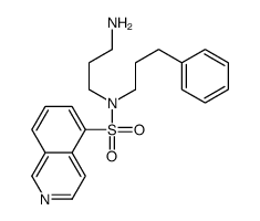 N-(3-aminopropyl)-N-(3-phenylpropyl)isoquinoline-5-sulfonamide结构式