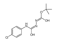 tert-butyl N-[(4-chlorophenyl)carbamoylamino]carbamate结构式