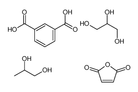 benzene-1,3-dicarboxylic acid,furan-2,5-dione,propane-1,2-diol,propane-1,2,3-triol结构式