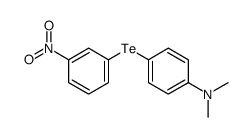 N,N-dimethyl-4-(3-nitrophenyl)tellanylaniline Structure