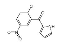(2-chloro-5-nitro-phenyl)-(1H-pyrrol-2-yl)-methanone结构式