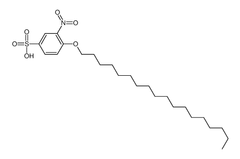 3-nitro-4-octadecoxybenzenesulfonic acid Structure