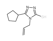 4-烯丙基-5-环戊基-4H-1,2,4-噻唑-3-硫醇结构式