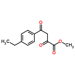 Methyl 4-(4-ethylphenyl)-2,4-dioxobutanoate structure