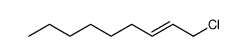(E)-1-chloro-2-nonene Structure