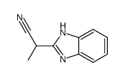 (9ci)-alpha-甲基-1H-苯并咪唑-2-乙腈结构式