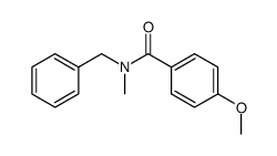 N-benzyl-4-methoxy-N-methylbenzamide结构式