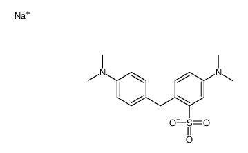 5-(Dimethylamino)-2-[[4-(dimethylamino)phenyl]methyl]benzenesulfonic acid sodium salt结构式