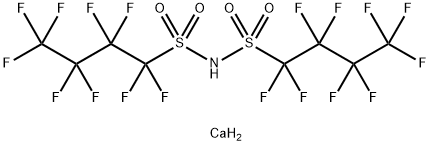 双(九氟丁基磺酰基)亚胺钙(II)结构式