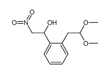 2-[2-(1-hydroxy-2-nitroethyl)phenyl]acetaldehyde dimethyl acetal Structure