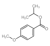 Benzoic acid,4-methoxy-, 1-methylethyl ester Structure