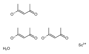 乙酰丙酮钪(III)水合物结构式