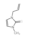 1-methyl-3-prop-2-enyl-imidazole-2-thione结构式