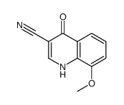 1,4-二氢-8-甲氧基-4-氧代-3-喹啉甲腈结构式