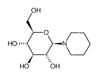 1-(β-D-glucopyranosyl)-piperidine结构式
