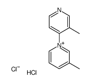 3,3'-dimethyl-[1,4']bipyridylium, chloride-hydrochloride结构式