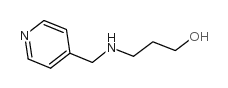 3-[(吡啶-4-甲基)-氨基]-1-丙醇结构式