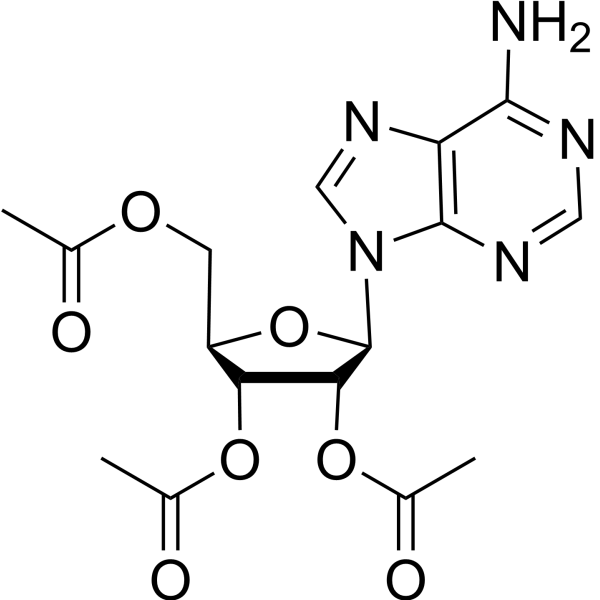 2',3',5'-Tri-O-acetyladenosine Structure