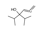 3-isopropyl-2-methyl-hexa-4,5-dien-3-ol结构式