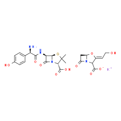 Amoxicillin clavulanate potassium Structure