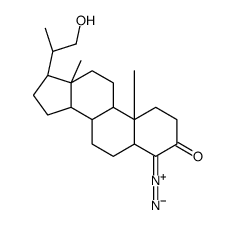 (5R,8S,9S,10R,13S,14S)-4-diazonio-17-[(2R)-1-hydroxypropan-2-yl]-10,13-dimethyl-2,5,6,7,8,9,11,12,14,15,16,17-dodecahydro-1H-cyclopenta[a]phenanthren-3-olate Structure