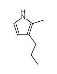 2-Methyl-3-n-propylpyrrole结构式
