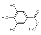 3,5-二羟基-4-甲基苯甲酸甲酯结构式