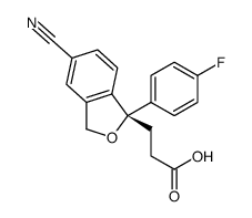 (S)-Didemethylamino Citalopram Carboxylic Acid Structure