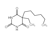 2,4,6(1H,3H,5H)-Pyrimidinetrione,5-ethyl-5-hexyl- Structure