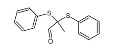 2,2-bis(phenylthio)propanal结构式