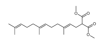 dimethyl 2-(3,7,11-trimethyldodeca-2,6,10-trienyl)malonate结构式