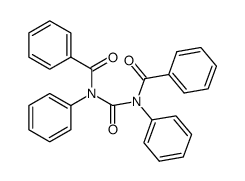 N,N'-dibenzoyl-N,N'-diphenyl-urea结构式