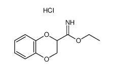 ethyl (1,4-benzodioxan-2-yl)imidoate hydrochloride结构式