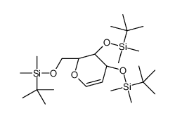 三-O-(叔丁基二甲基甲硅烷基)-D-葡萄糖结构式