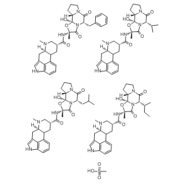 甲磺酸双氢麦角碱结构式