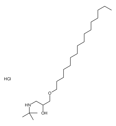 1-(tert-butylamino)-3-hexadecoxypropan-2-ol,hydrochloride Structure
