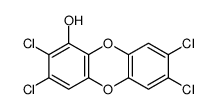 2,3,7,8-tetrachlorodibenzo-p-dioxin-1-ol结构式
