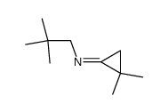 (E)-N-(2,2-Dimethylpropyl)-2,2-dimethyl-1-cyclopropanimin Structure