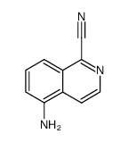 1-Isoquinolinecarbonitrile,5-amino-(9CI) structure