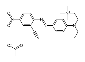 [2-[[4-[(2-cyano-4-nitrophenyl)azo]phenyl]ethylamino]ethyl]trimethylammonium acetate Structure