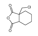 7a-(chloromethyl)-4,5,6,7-tetrahydro-3aH-2-benzofuran-1,3-dione Structure