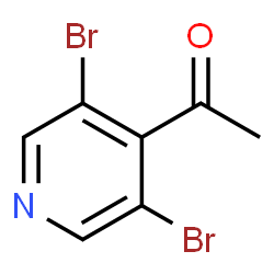 1-(3,5-二溴吡啶-4-基)乙酮结构式